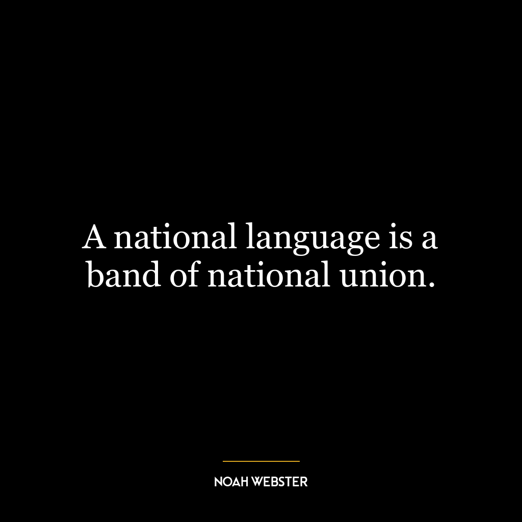 A national language is a band of national union.